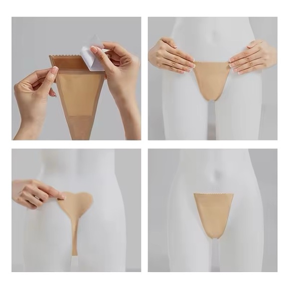 Wine Lace Heart Strapless Panties Say goodbye to straps! - Picture 7 of 9